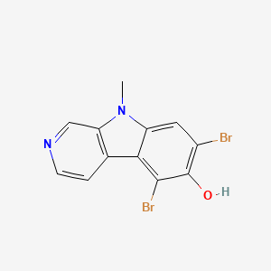 B1676249 9-Methyl-7-bromoeudistomin D CAS No. 123363-40-6