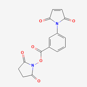 molecular formula C15H10N2O6 B1676252 3-Maleimidobenzoyl N-hydroxysuccinimide CAS No. 58626-38-3