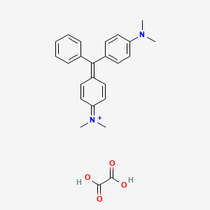 molecular formula C25H27N2O4+ B1676262 孔雀绿草酸盐 CAS No. 2437-29-8