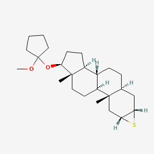 molecular formula C25H40O2S B1676278 Mepitiostane CAS No. 21362-69-6