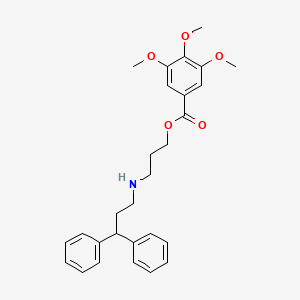 molecular formula C28H33NO5 B1676280 Mepramidil CAS No. 23891-60-3