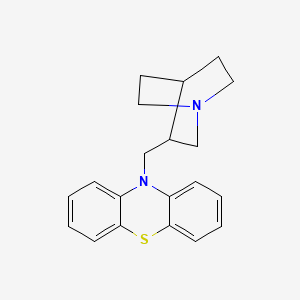 molecular formula C20H22N2S B1676290 Mequitazine CAS No. 29216-28-2