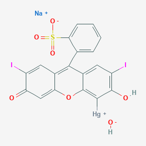 molecular formula C19H9HgI2NaO7S B1676291 Meralein sodium CAS No. 4386-35-0