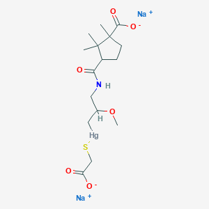 molecular formula C16H25HgNNa2O6S B1676295 Mercaptomerin sodium CAS No. 21259-76-7