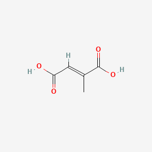molecular formula C5H6O4 B1676303 Mesaconic acid CAS No. 498-24-8
