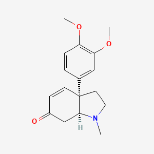 molecular formula C17H21NO3 B1676307 Mesembrenone CAS No. 468-54-2