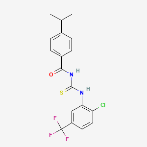 molecular formula C18H16ClF3N2OS B1676309 Mesendogen 