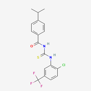 molecular formula C18H16ClF3N2OS B1676309 Mesendogen CAS No. 864716-85-8
