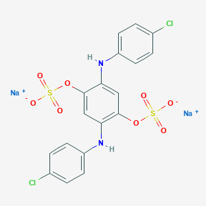 molecular formula C18H12Cl2N2Na2O8S2 B167633 Arlindone Yellow HCG CAS No. 10134-59-5