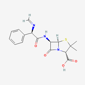 molecular formula C17H19N3O4S B1676330 Metampicillin CAS No. 6489-97-0