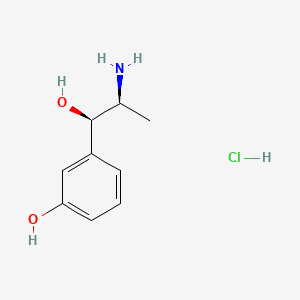 molecular formula C9H14ClNO2 B1676336 Metaraminol hydrochloride CAS No. 5967-52-2