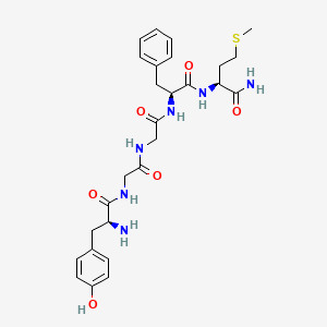 molecular formula C27H36N6O6S B1676344 甲硫氨酸脑啡肽酰胺 CAS No. 60117-17-1