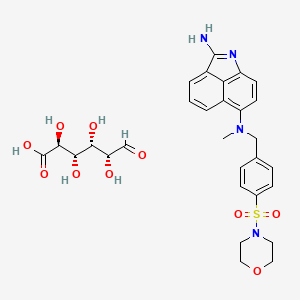molecular formula C29H34N4O10S B1676347 Metesind Glucuronate CAS No. 157182-23-5