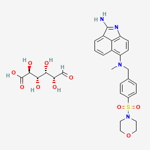 molecular formula C29H34N4O10S B1676347 Metesind glucuronate CAS No. 157182-23-5