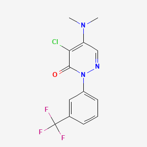 molecular formula C13H11ClF3N3O B1676349 Metflurazon CAS No. 23576-23-0