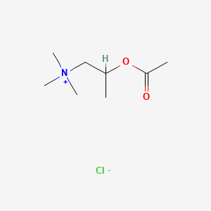 molecular formula C8H18ClNO2 B1676351 Methacholine chloride CAS No. 62-51-1