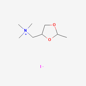molecular formula C8H18INO2 B1676357 (+)-CIS-DIOXOLANE CAS No. 4386-79-2