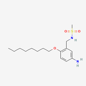 Methanesulfonamide, N-(5-amino-2-(octyloxy)benzyl)-