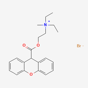 molecular formula C21H26BrNO3 B1676367 Methantheline bromide CAS No. 53-46-3