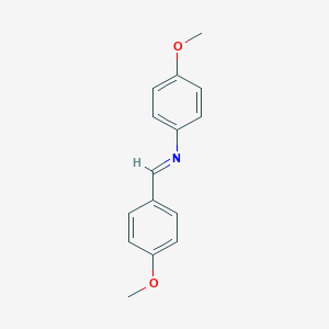 molecular formula C15H15NO2 B167637 N-(4-甲氧基苄亚甲基)-4-甲氧基苯胺 CAS No. 1749-08-2