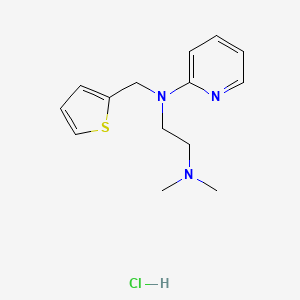 molecular formula C14H19N3S.ClH<br>C14H20ClN3S B1676371 Methapyrilene Hydrochloride CAS No. 135-23-9