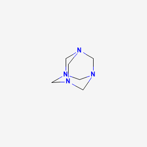 molecular formula C6H12N4 B1676377 Hexamethylenetetramine CAS No. 100-97-0