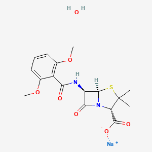 molecular formula C17H21N2NaO7S B1676383 Methicillin Sodium CAS No. 7246-14-2