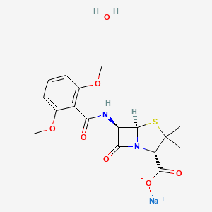 B1676383 Meticillin sodium CAS No. 7246-14-2