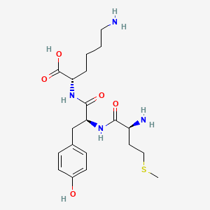 molecular formula C20H32N4O5S B1676392 Methionyl-tyrosyl-lysine CAS No. 73674-95-0