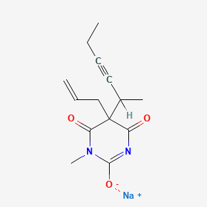 molecular formula C14H17N2NaO3 B1676397 美索己妥钠 CAS No. 309-36-4