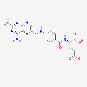 molecular formula C21H24N8O5 B1676402 Methotrexate 5-methyl ester CAS No. 67022-39-3