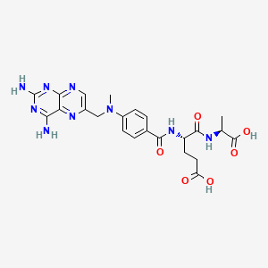 molecular formula C23H27N9O6 B1676403 Methotrexate-alpha-alanine CAS No. 116819-28-4