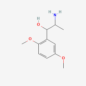 molecular formula C11H17NO3 B1676408 Methoxamine, (-)- CAS No. 390-28-3