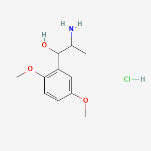molecular formula C11H18ClNO3 B1676409 Methoxamine Hydrochloride CAS No. 61-16-5