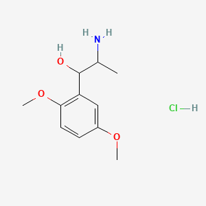 molecular formula C11H18ClNO3 B1676409 Methoxamine hydrochloride CAS No. 61-16-5