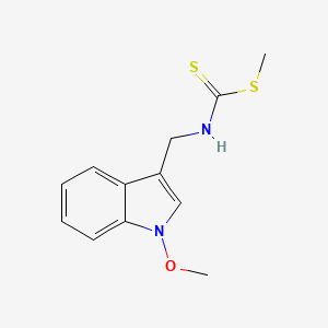 molecular formula C12H14N2OS2 B1676415 Methoxybrassinin CAS No. 105748-60-5