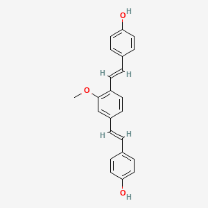 molecular formula C23H20O3 B1676419 Methoxy-X04 CAS No. 863918-78-9
