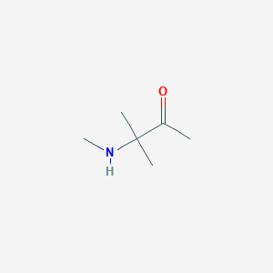 molecular formula C6H13NO B167643 3-Methyl-3-(methylamino)butan-2-one CAS No. 10201-04-4