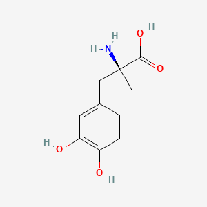 molecular formula C10H13NO4 B1676449 甲基多巴 CAS No. 555-30-6