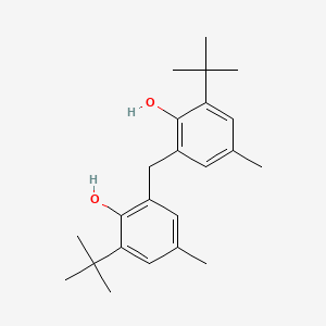 molecular formula C23H32O2 B1676452 2,2'-亚甲基双(4-甲基-6-叔丁基苯酚) CAS No. 119-47-1