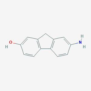 molecular formula C13H11NO B167647 7-Amino-9H-fluoren-2-ol CAS No. 1953-38-4