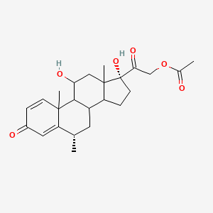 molecular formula C24H32O6 B1676477 Methylprednisolone Acetate CAS No. 53-36-1