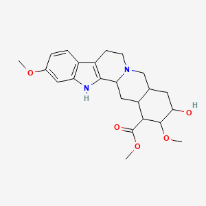 molecular formula C23H30N2O5 B1676479 Methyl 18-hydroxy-11,17-dimethoxyyohimban-16-carboxylate CAS No. 2901-66-8