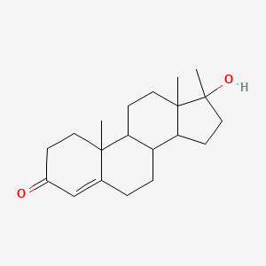 B1676486 Methyltestosterone CAS No. 58-18-4