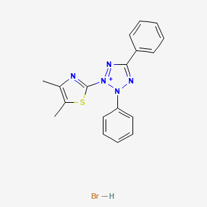 molecular formula C18H16N5S.Br<br>C18H16BrN5S B1676488 Thiazolyl Blue CAS No. 298-93-1