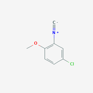 molecular formula C8H6ClNO B167649 4-Chloro-2-isocyano-1-methoxybenzene CAS No. 1930-95-6