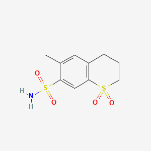 molecular formula C10H13NO4S2 B1676496 Meticrane CAS No. 1084-65-7