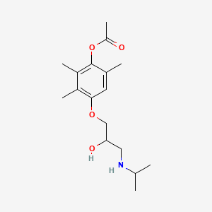 molecular formula C17H27NO4 B1676499 美替普洛尔 CAS No. 22664-55-7