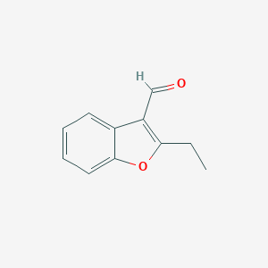molecular formula C11H10O2 B167650 2-乙基-1-苯并呋喃-3-甲醛 CAS No. 10035-41-3