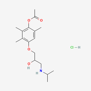 molecular formula C17H28ClNO4 B1676500 Metipranolol Hydrochloride CAS No. 36592-77-5